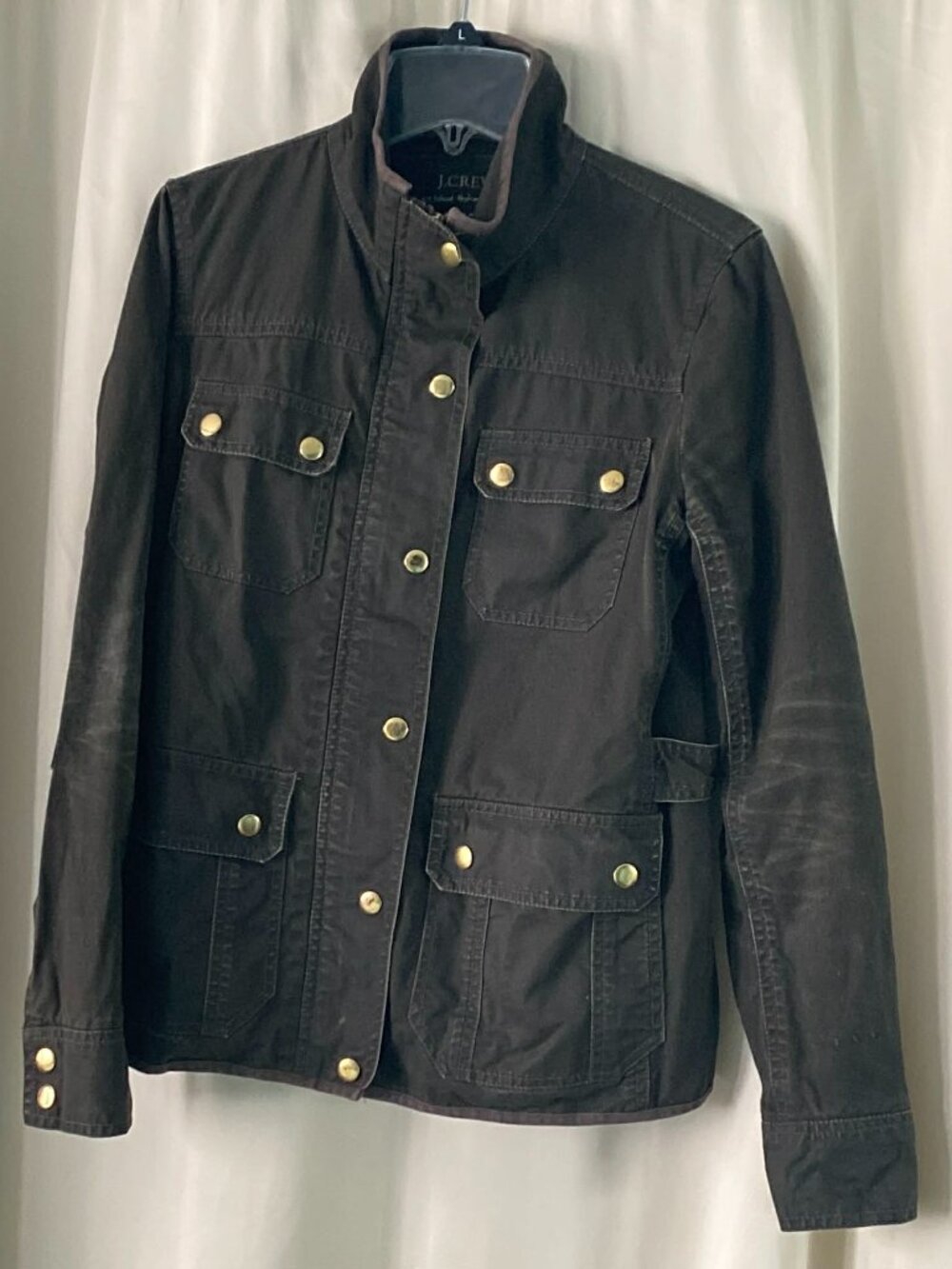 J. Crew Black Field Jacket XS Relaxed Boyfriend Utility Jacket